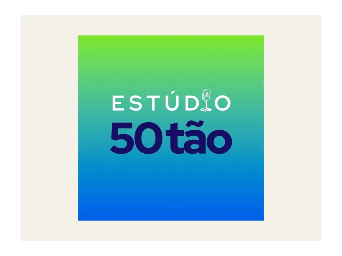Logo da iniciativa Estúdio 50tão - o ateliê da vida sem prazo de validade